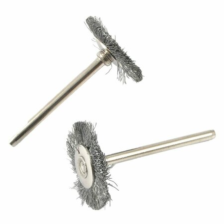 FORNEY 2-Piece Wire Brush, Steel Set, 1 in 60251